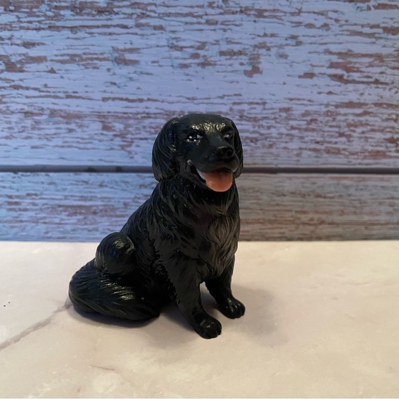 1988 NEW-RAY Newfoundland Dog Novelty Collectible Rubber Toy Figurine - Picture 1 of 7